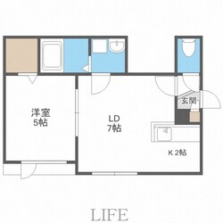 南郷１８丁目駅 徒歩26分 2階の物件間取画像